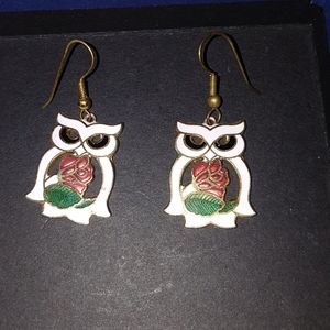 Vintage owl earrings